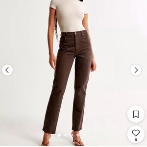 Abercrombie 90’s Ultra High Rise Straight-Leg Jeans